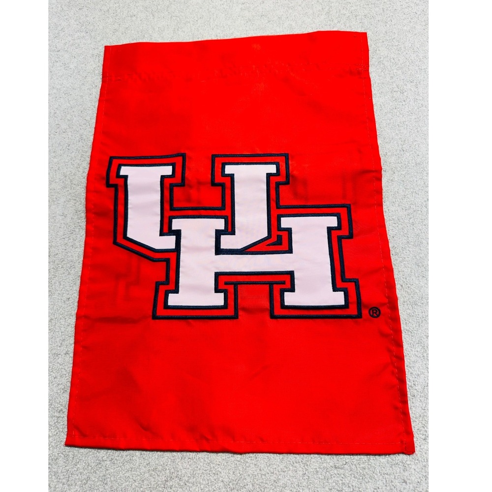 University of Houston Cougars UH Yard Decor Garden Flag Red 12x17 NCAA College